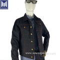 trucker modified 17oz black selvedge denim jacket